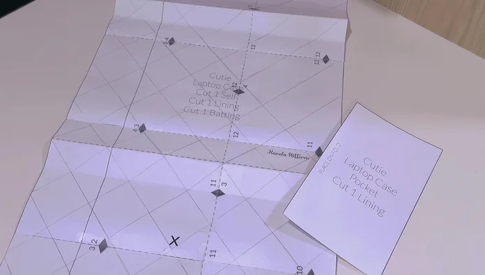 Pin and mark your patterns, cut following instructions.