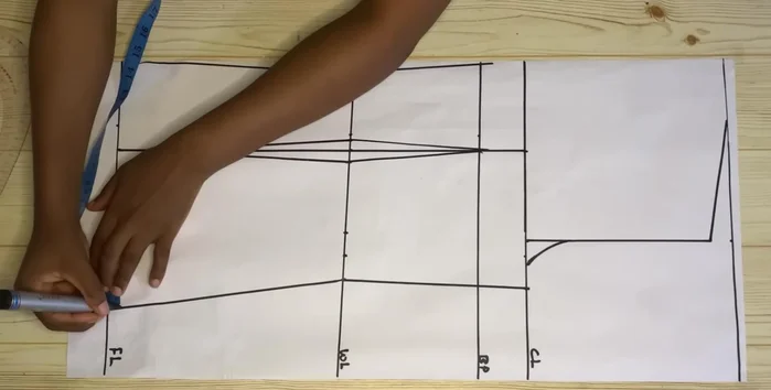 Cut out the back piece.