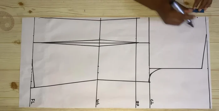 Cut out the back piece.