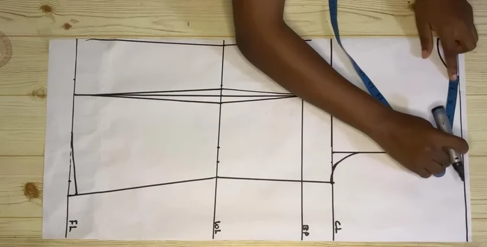 Cut out the back piece.