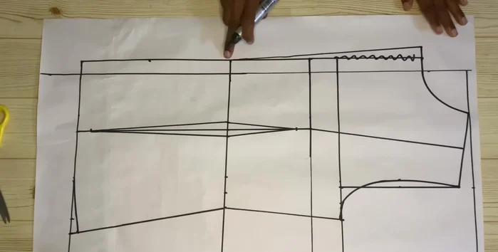 Cut and label the back and front pieces.