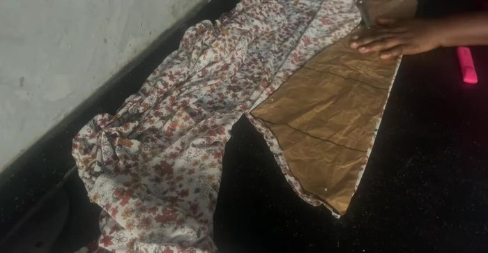 Join the front and back pieces at the shoulder seams, right sides facing. Pin and stitch.