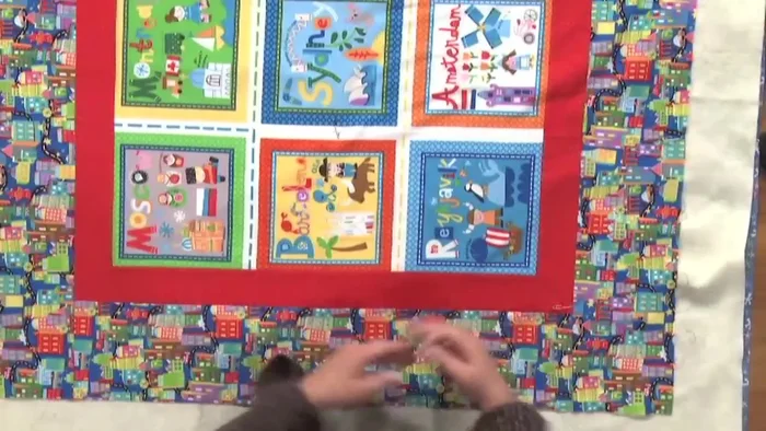 Pin the borders: Pin along the borders, approximately every 6 inches, to secure the layers and maintain alignment.
