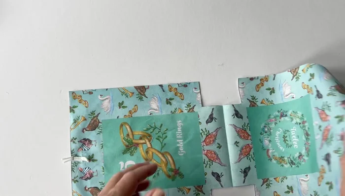 Fold the outer piece in half, matching raw edges, and crease the bottom edge.