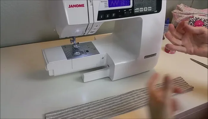 Trim excess fabric from the seam to reduce bulk. Trim approximately ⅛ inch.