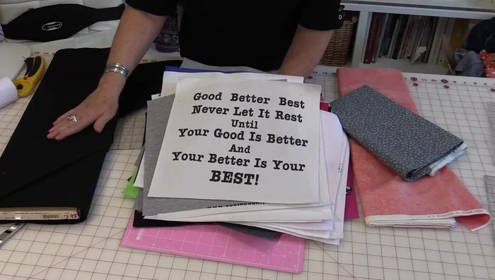 Frame blocks using 2-inch borders (avoid white).