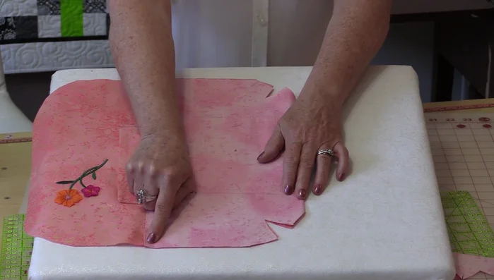 Sew the lining pieces together, leaving an opening for turning. Sew the exterior bag pieces together, matching seams.