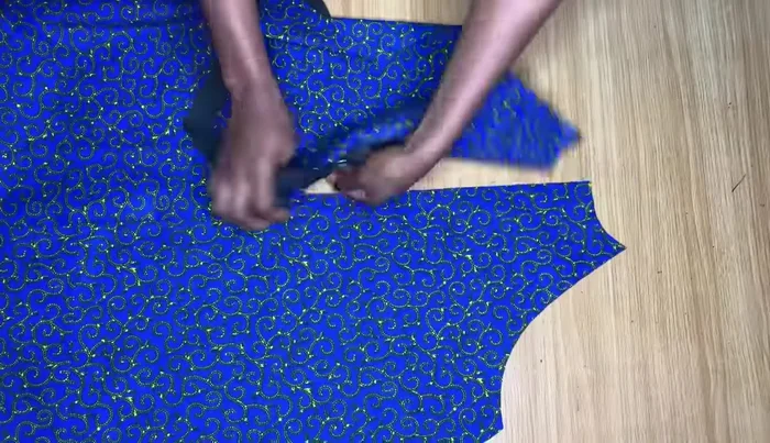 Insert zipper into the back opening.