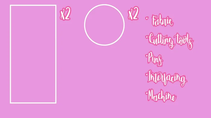 Interface fabric: Interface one or both sides of your fabric pieces for added sturdiness. Place the shiny (glue) side of the interfacing down.