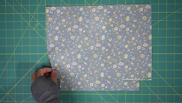 Prepare Panel 4. Cut notches. Install magnetic snap closure (2 inches down from top center).