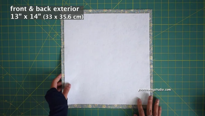Assemble front and back exterior pieces. Sew sides and bottom (1/2 inch seam allowance). Clip corners and sew.