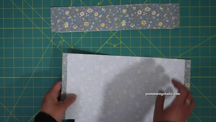 Prepare Panel 4. Cut notches. Install magnetic snap closure (2 inches down from top center).