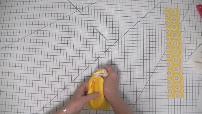 Turn the headband right sides out and press. Top stitch along the seams with an 1/8 inch seam allowance.