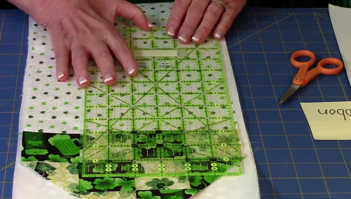 Fuse interfacing: Use a damp cloth and iron to permanently adhere interfacing to the banner (follow interfacing instructions).