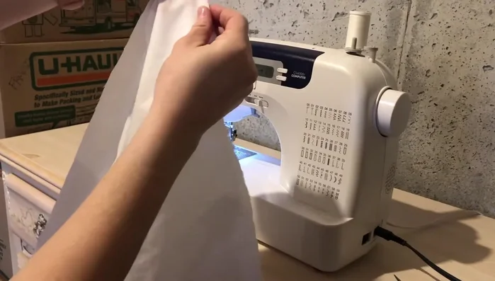 Repeat step 3 on both sides of the fabric.