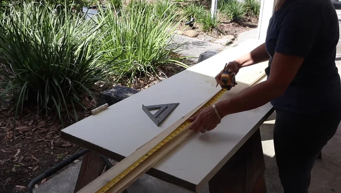 Attach luan plywood to frame, then glue foam to plywood.