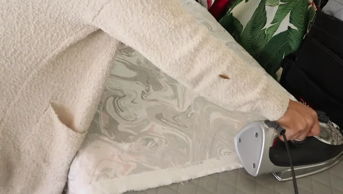 Cut fabric straight and on grain.