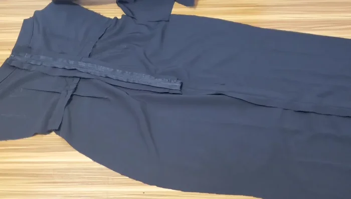 Join the front and back bodice pieces at the sides, leaving armholes open.