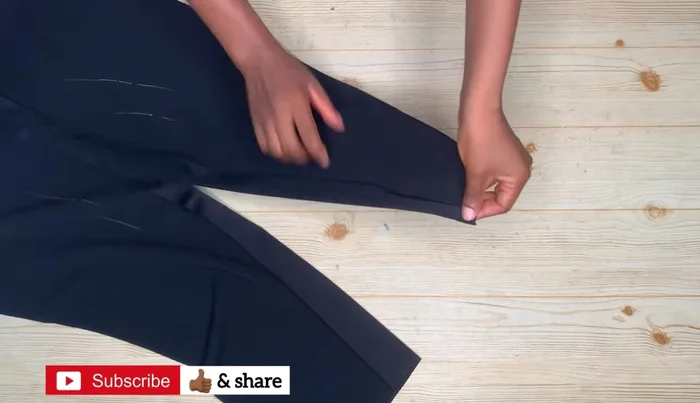 Hem the slit opening.