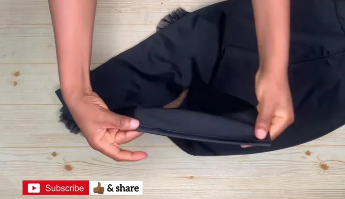 Hem the bottom of the skirt.