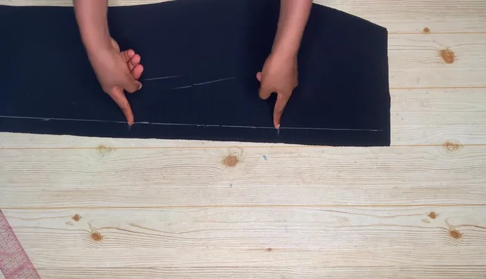 Hem the slit opening.