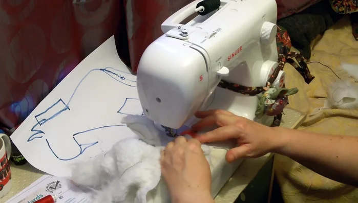 Stuff the unicorn using pillow stuffing or hollow fiber. Don't overstuff; a slightly floppy appearance is desirable.