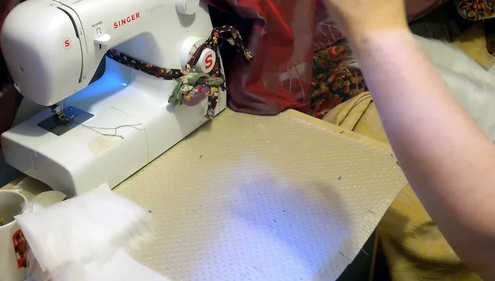 Turn the individual pieces (ears, legs, tail) inside out and press seams flat for a clean finish.