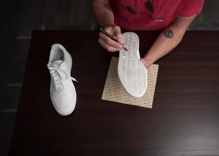 Cut the stencils: Cut the leather stencils, ensuring you stay within the ⅛ inch border you left to allow for accurate placement and prevent short edges.