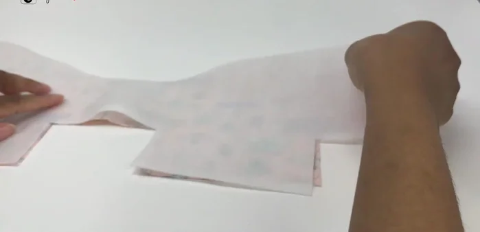 Repeat the same steps for the main fabric, but sew completely closed without leaving a gap. Press seams.