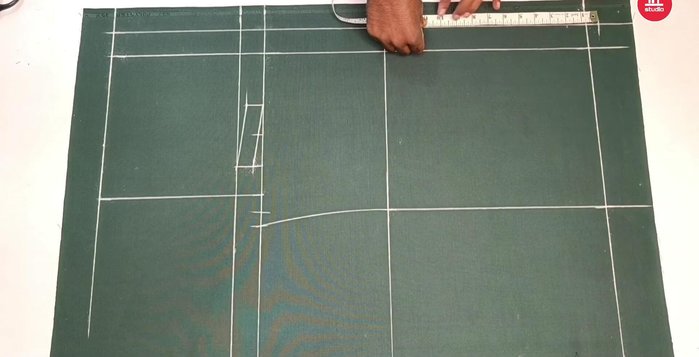 Mark and cut the lapel.