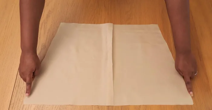 Sew the lining pieces: Put right sides together, sew the side seams, leaving a 3-inch opening for turning.