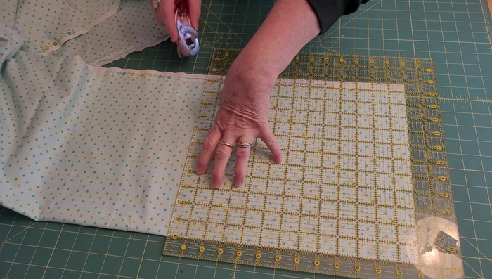 Place the fabric in the embroidery hoop.