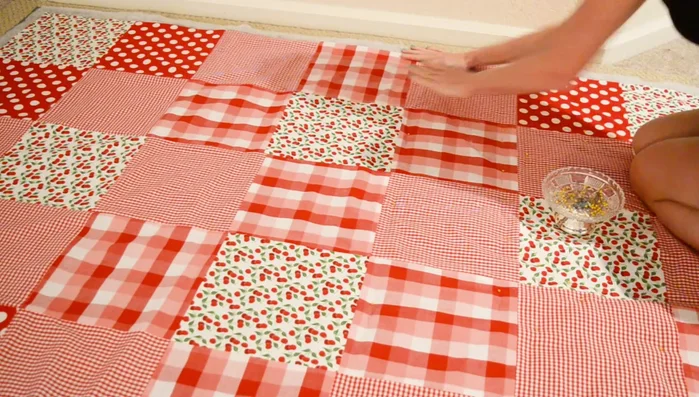 Zigzag stitch around the edges for stability (especially helpful without a walking foot).