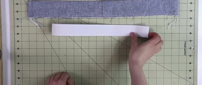 Insert elastic, overlap ends, and stitch closed. Finish the waistband opening.