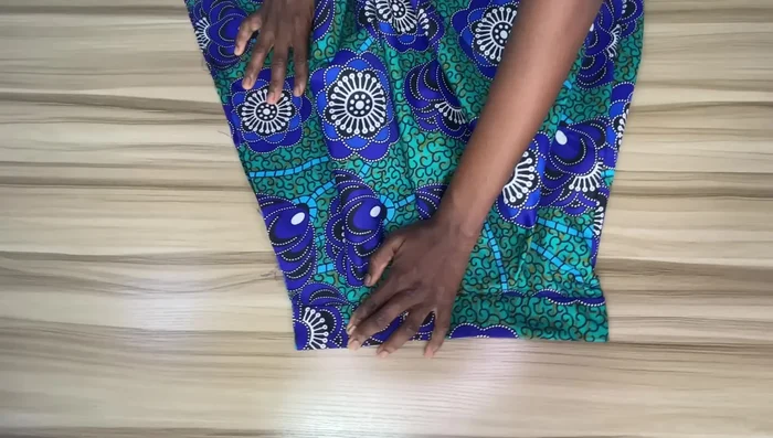 Install zipper: Fold the skirt in half, mark and stitch a line for the zipper placement (center back). Attach the zipper.