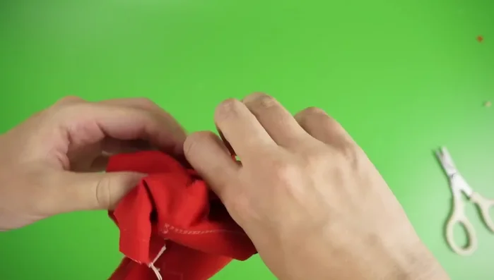 Close gap: Use a ladder stitch to close the gap.