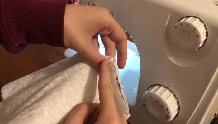 Finish Seams: Sew straight lines along the edges to finish the seams and create a clean finish.