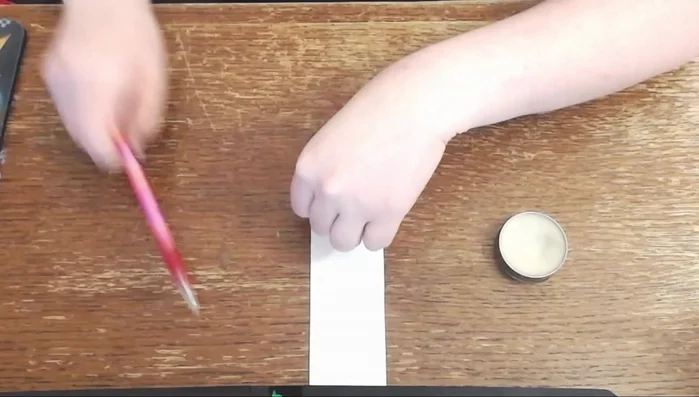 Cut out the cuff pieces (main fabric, trim, straps).