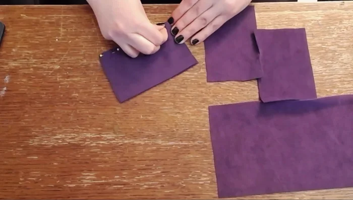 Sew together the outside cuff pieces. Press seams flat. Iron on interfacing for structure.