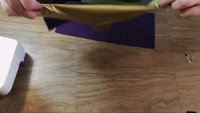 Add batting for extra dimension to the cuff edges and sew with a zig-zag stitch.