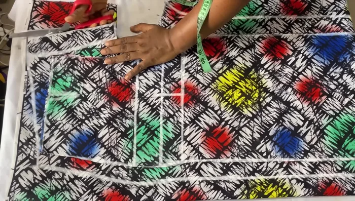 Cut out the back panel.