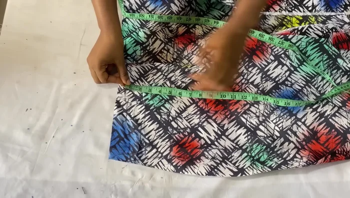 Sew the side seams of the pant (1 inch seam allowance).