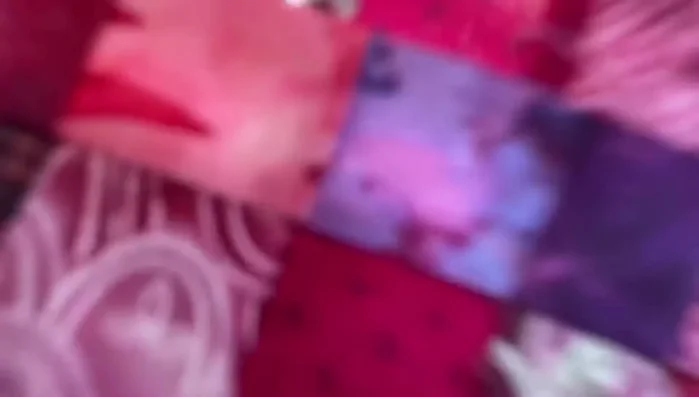 Sew the squares together to create patches.