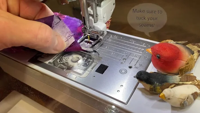 Chain stitch two patches at a time, ensuring you go around the entire patch.