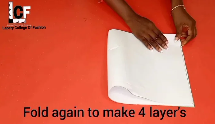 Draft and cut the crown pattern (4 inches height, 21.5 inches width, plus seam allowance).