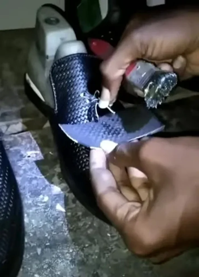 Clean and finish the shoe.