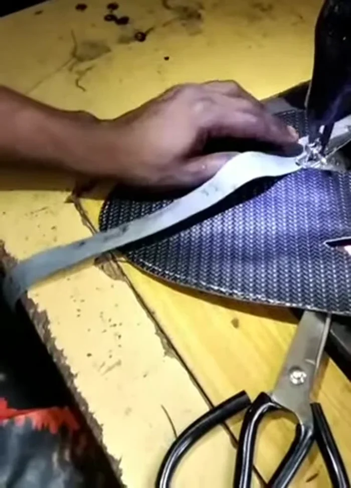 Note: Lining is added *before* attaching the T-rope for a clean finish.