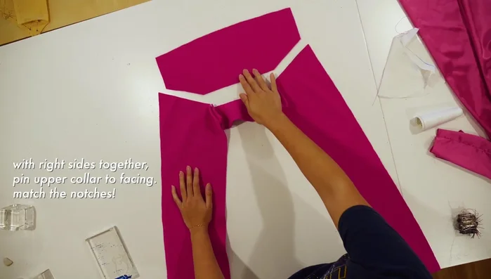 Sew at ½ inch seam allowance, clip corners, and flip inside out.