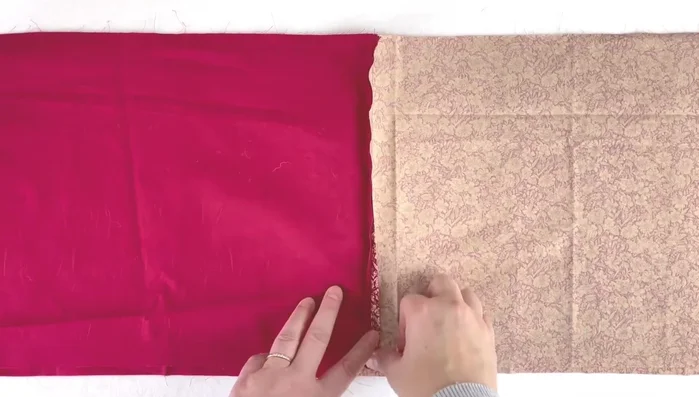 Flatten seams: Flatten the seams to the wrong side using your fingers or an iron.