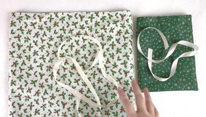 Thread drawstring: Thread ribbon through the channel, using a safety pin or other threading tool.